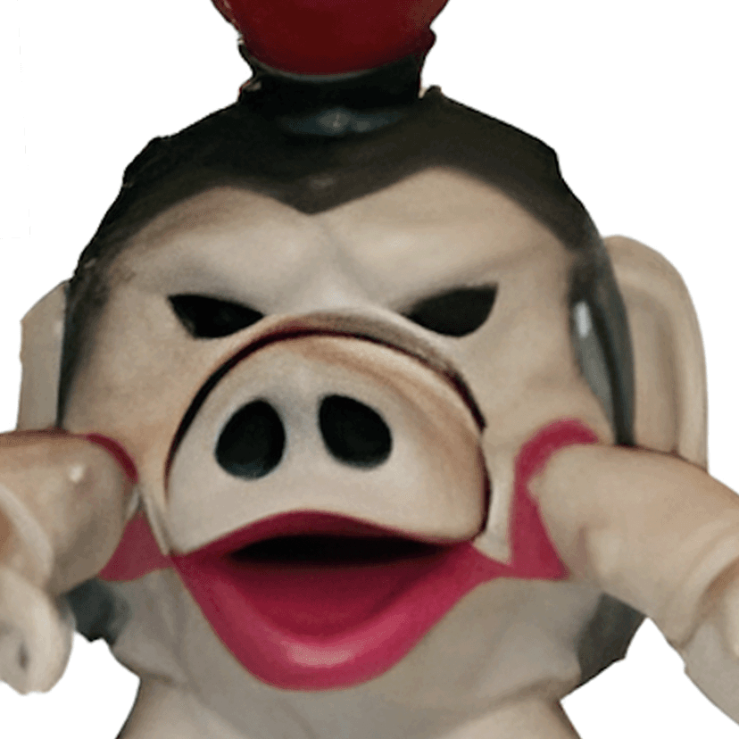 Food Gobbling Pudgy Pig (1994) from Mighty Morphin Power Rangers (1993-1995), action figure