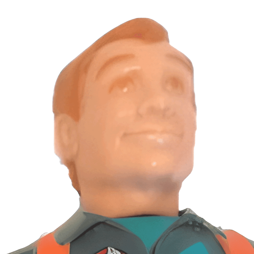 Ray Stantz (Power Pack Heroes) (1989) from The Real Ghostbusters (1986 - 1989), action figure